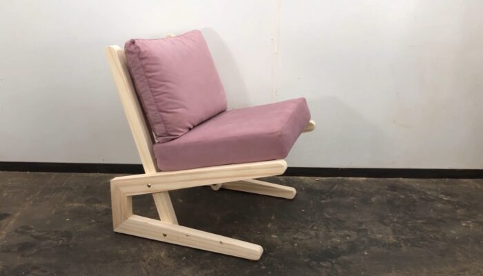 sillón moderno madera